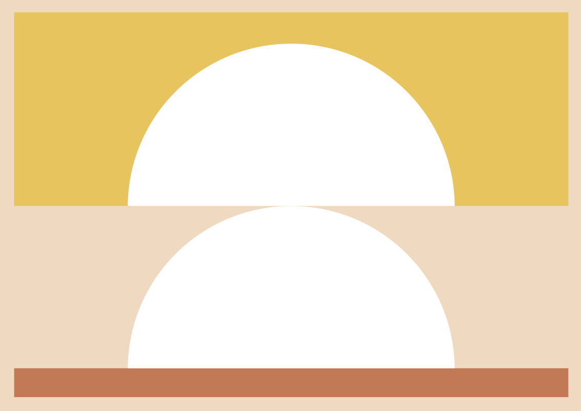 미니멀리스트 효과 비닐 카펫 원형 미니멀리즘 - TenStickers