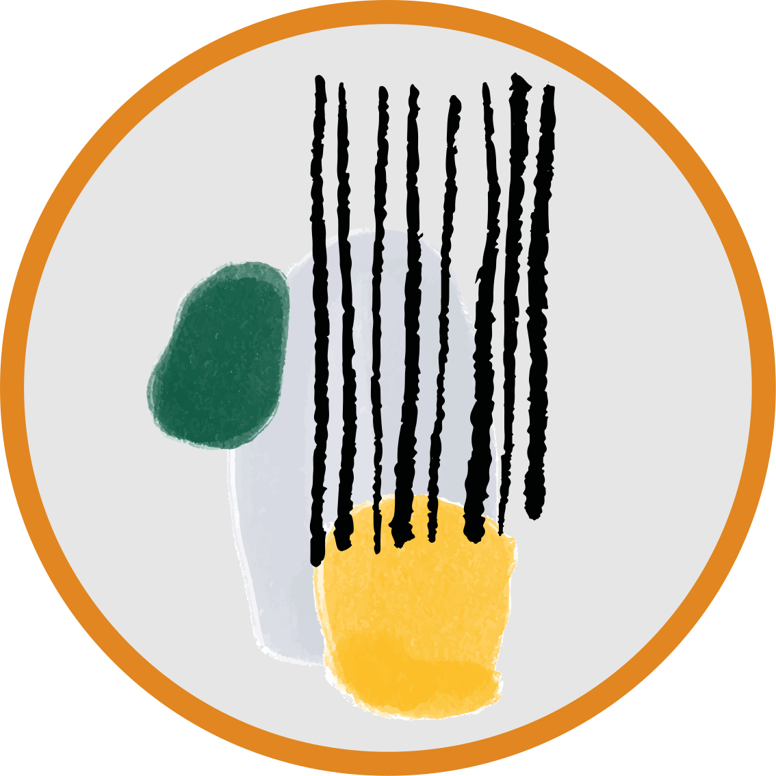 미니멀리스트 효과 비닐 카펫 기하학적 색상 구분 - TenStickers