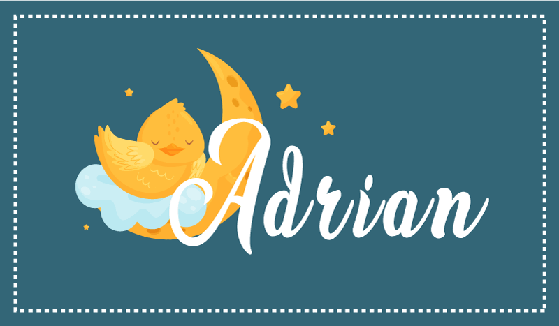 어린 이용 비닐 카펫 이름 있는 잠자는 오리 - TenStickers