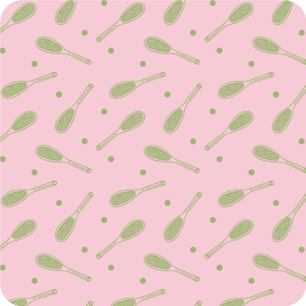 비닐 게임 카펫 라켓 패턴 - TenStickers