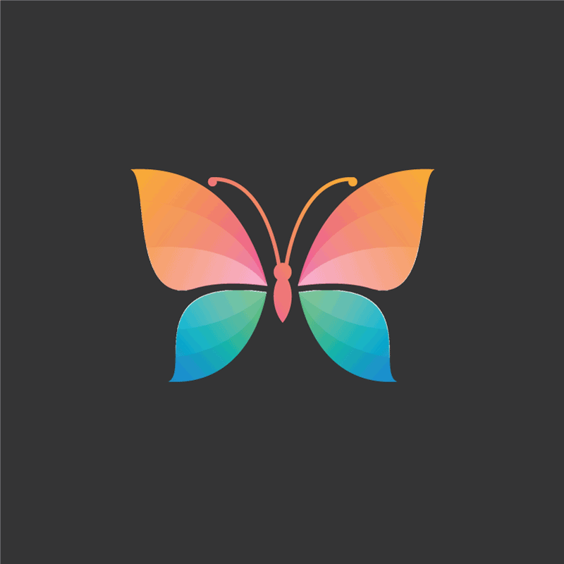 비닐 카펫 자연 생동감 넘치는 나비 디자인 - TenStickers