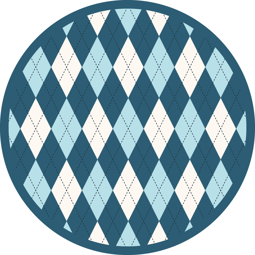 기하학적 효과 비닐 카펫 다이아몬드 패턴 우아함 - TenStickers