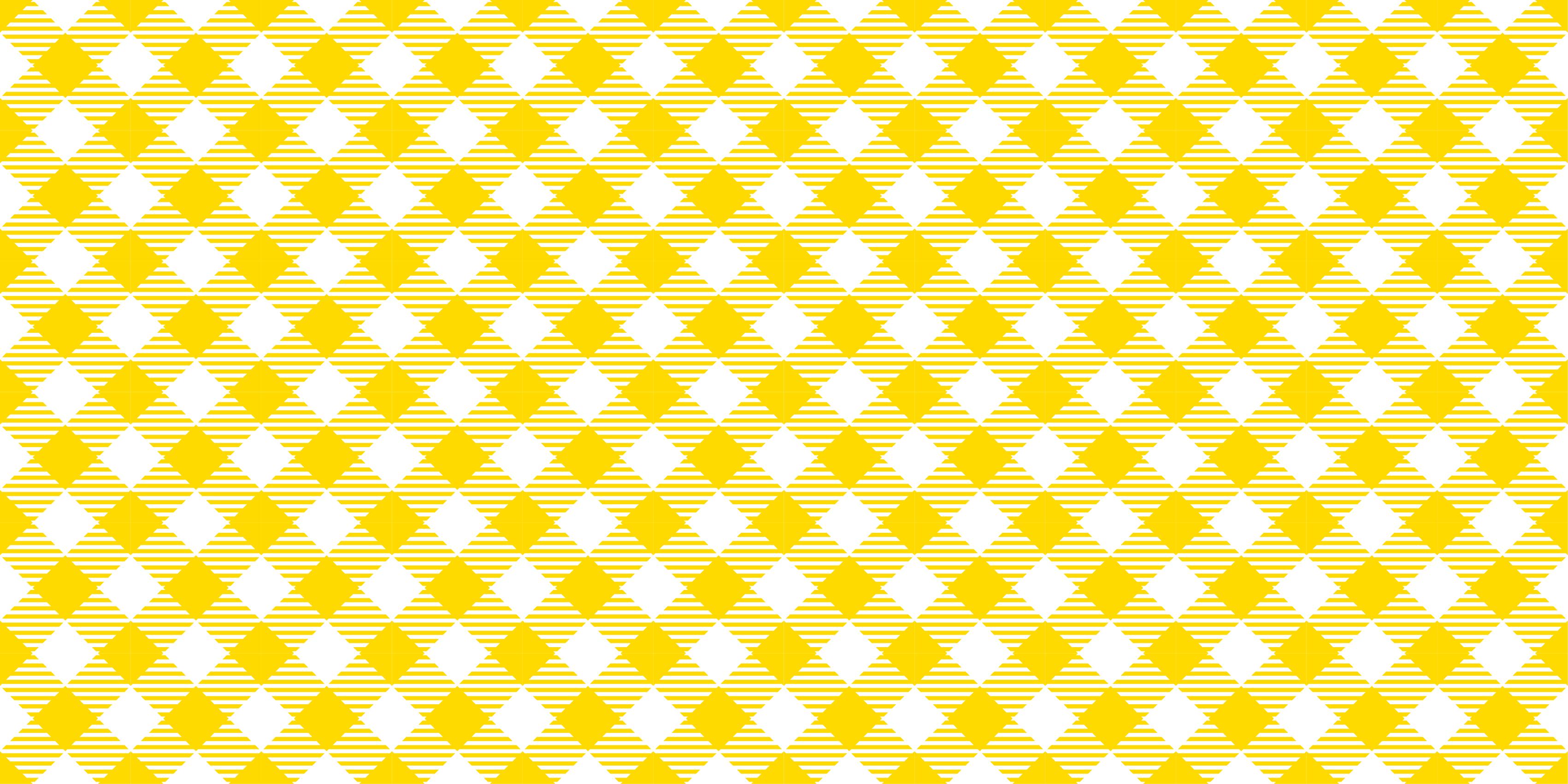 줄무늬 비닐 카펫 노란색 다이아몬드 모티브 - TenStickers