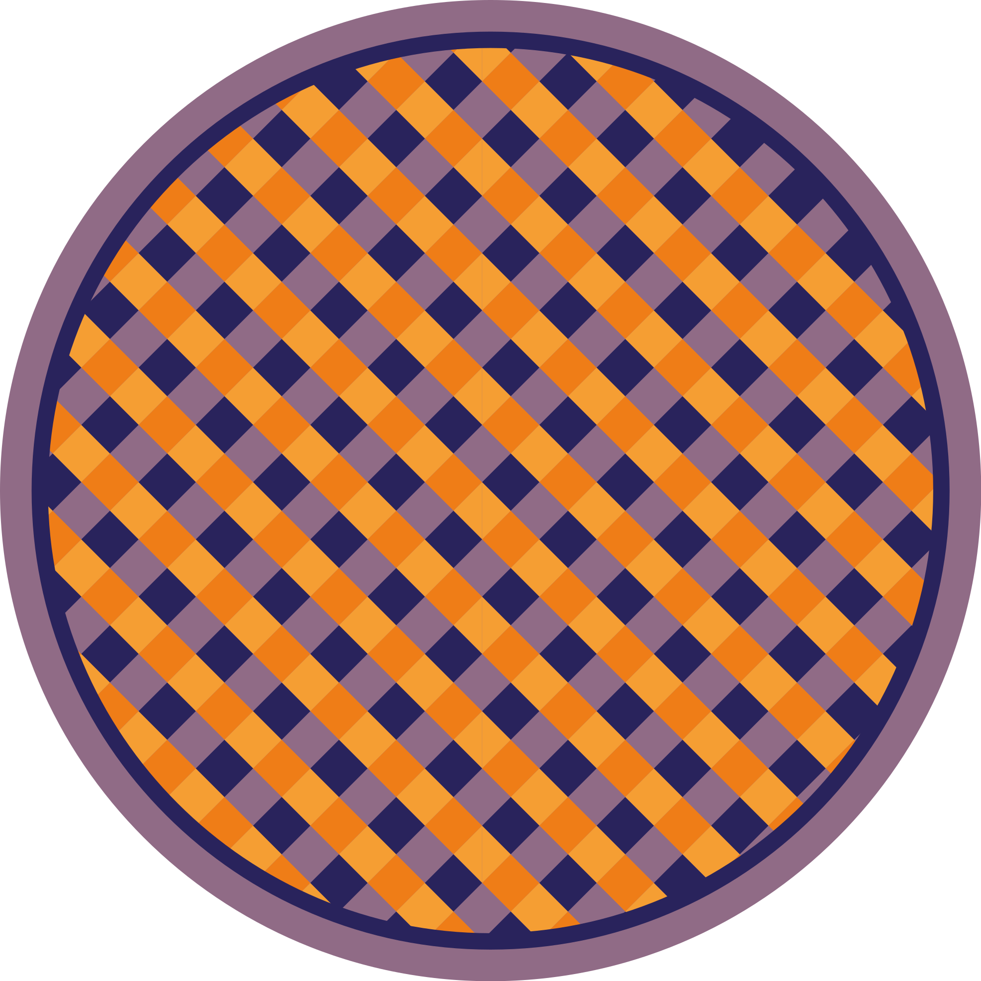 줄무늬 비닐 카펫 굵은 체커 패턴 - TenStickers