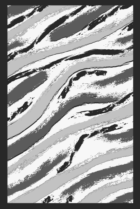 애니멀 프린트 비닐 카펫 스타일리시 제브라 스트라이프 - TenStickers