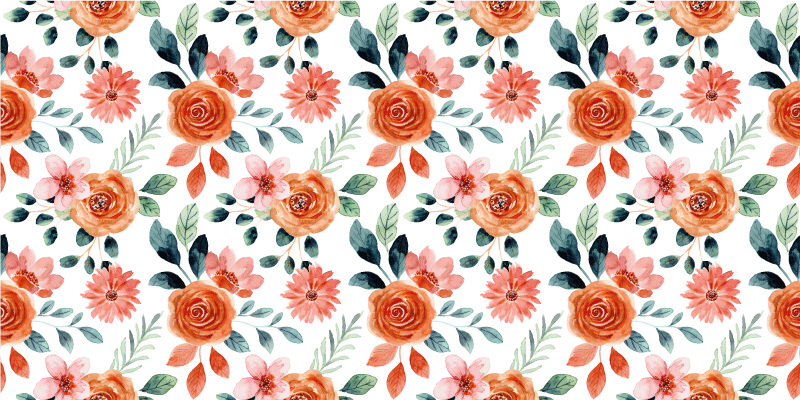 비닐 카펫 꽃과 식물 즐거운 식물 요소 - TenStickers