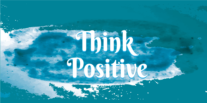 문구와 함께 비닐 양탄자 낙관주의를 받아들이다 - TenStickers