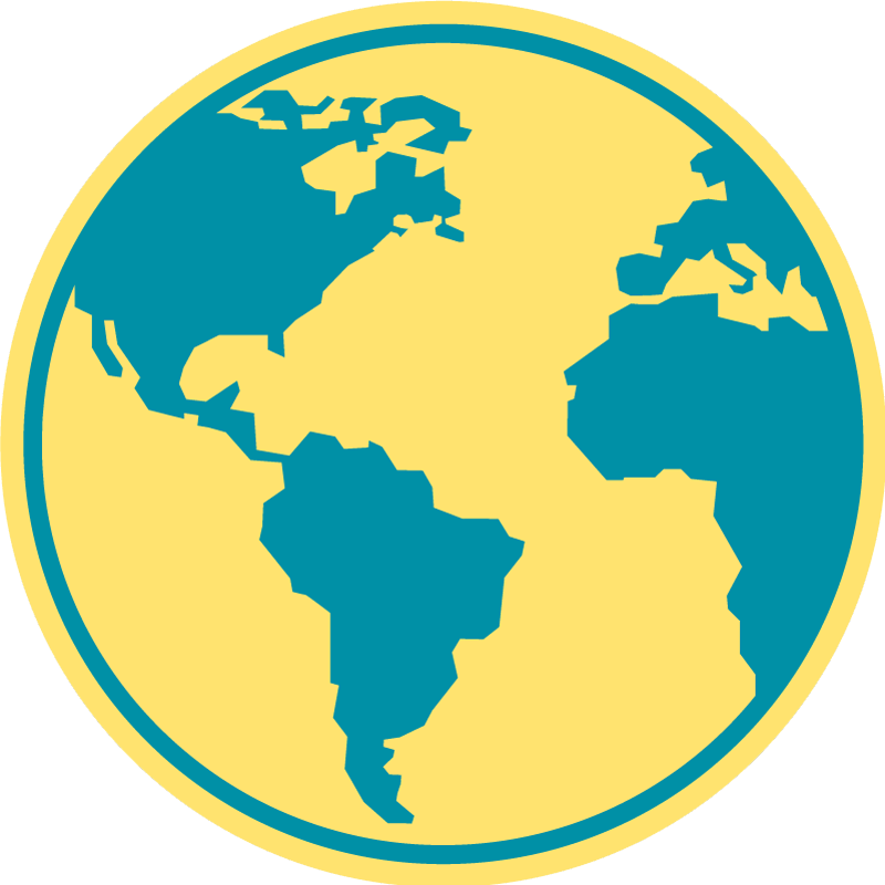 비닐 카펫 게시판 세계 지리 지도 - TenStickers