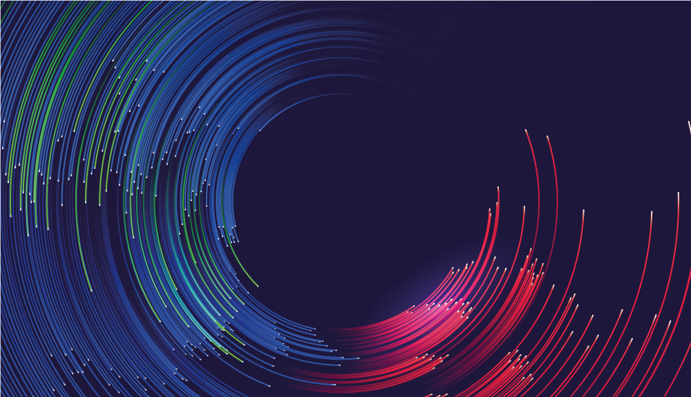 모던 효과 비닐 카펫 소용돌이 색 파도 - TenStickers