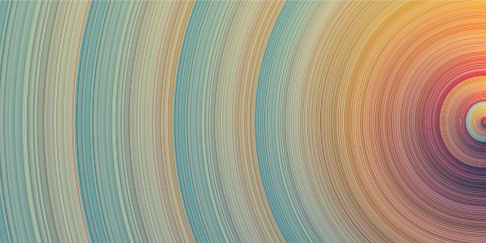 미니멀리스트 효과 비닐 카펫 나선형 컬러 웨이브 - TenStickers