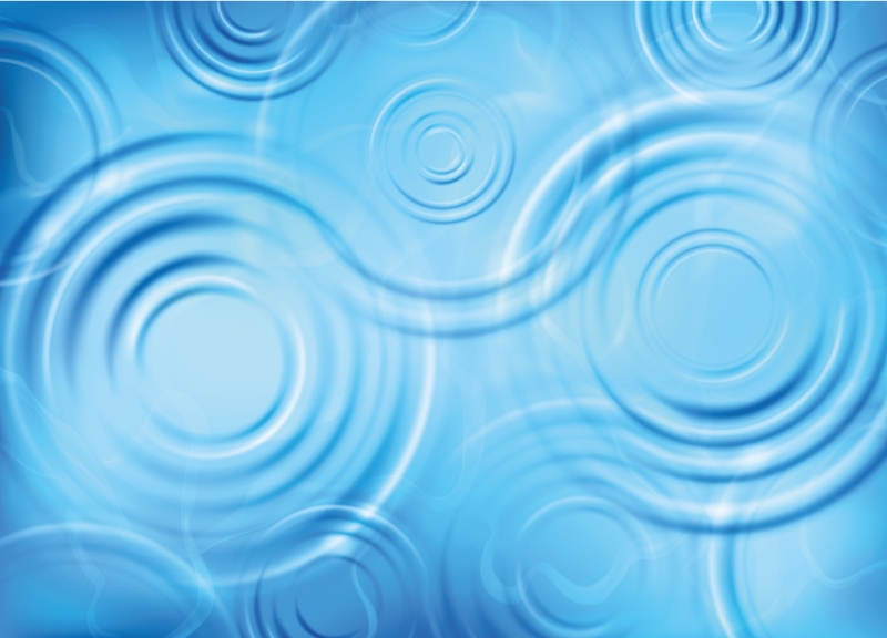 비닐 카펫 정리 수면 파문 효과 - TenStickers