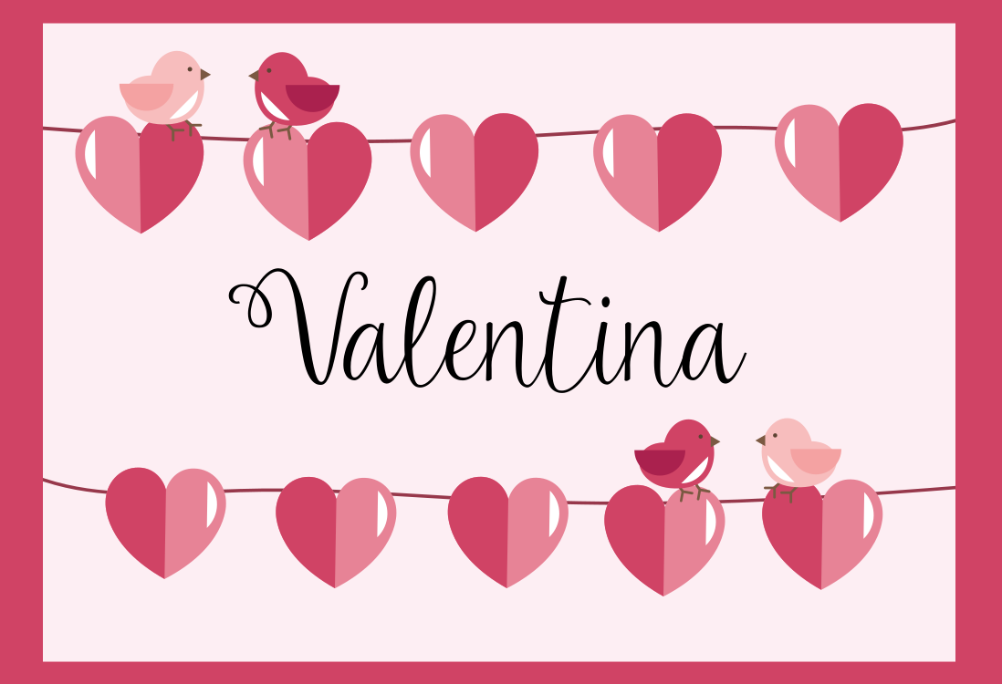 이름이있는 비닐 카펫 하트 디자인 - TenStickers