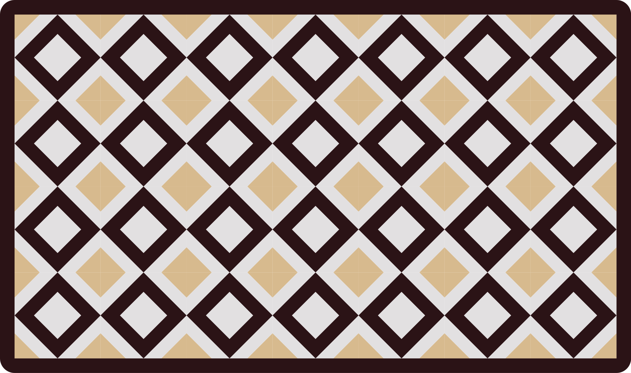 기하학적 효과 비닐 카펫 다이아몬드 요소 - TenStickers