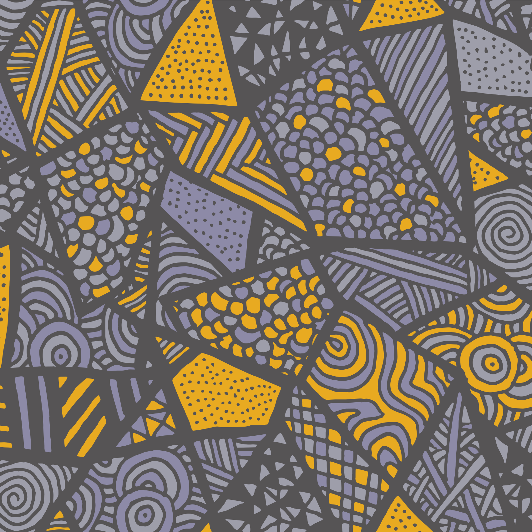 기하학적 효과 비닐 카펫 역동적인 회색 형태 - TenStickers