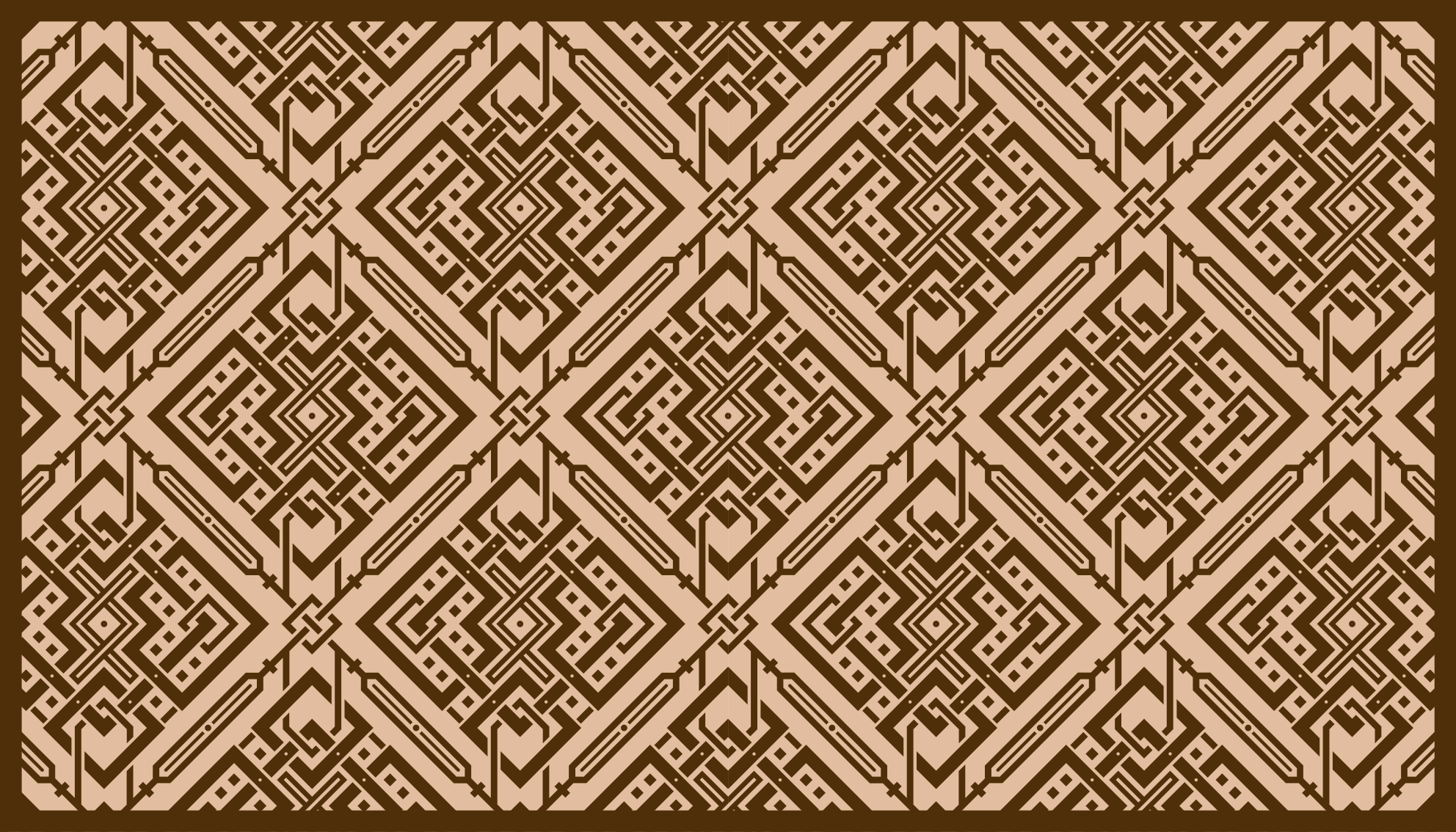 북유럽 벡터 마름모 디자인 기하 양탄자 - TenStickers