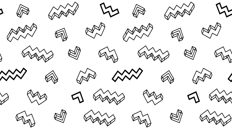 어린 이용 비닐 카펫 대담한 각진 패턴 - TenStickers