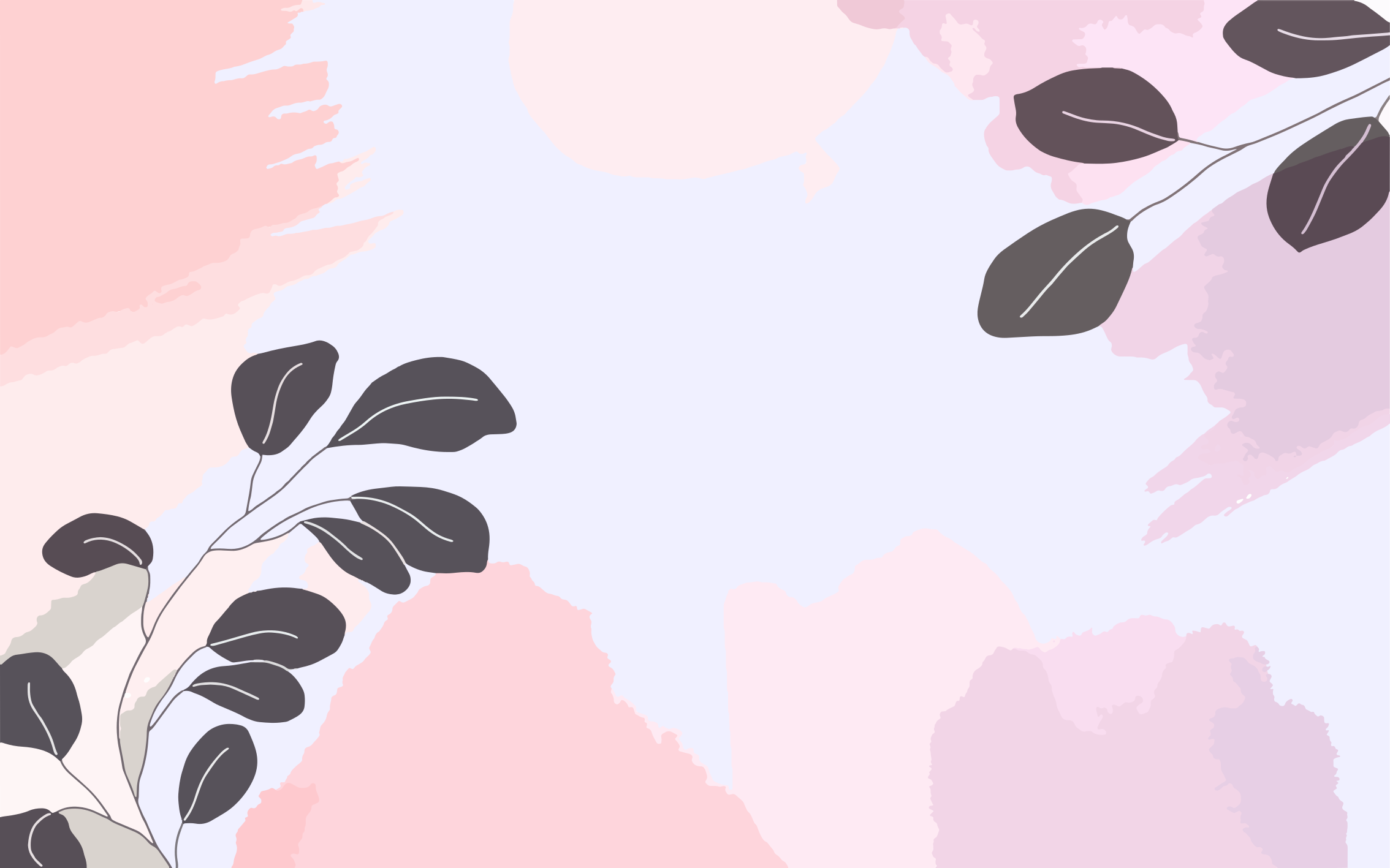 비닐 카펫 꽃과 식물 우아한 잎 패턴 - TenStickers