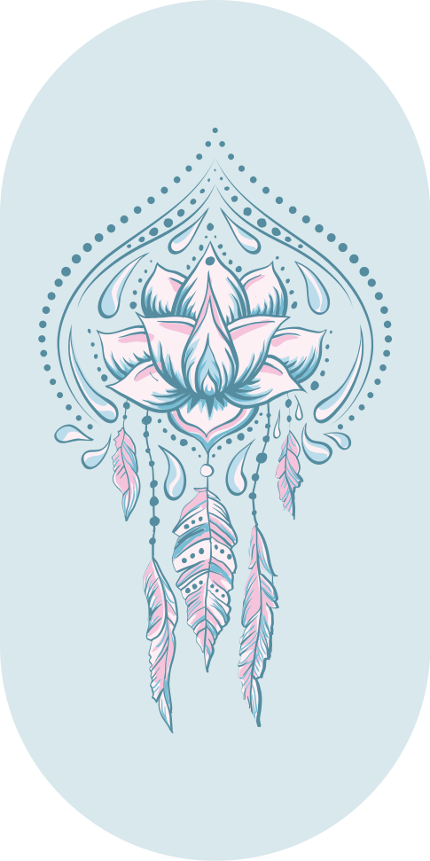 만다라 비닐 카펫 연꽃 패턴 - TenStickers