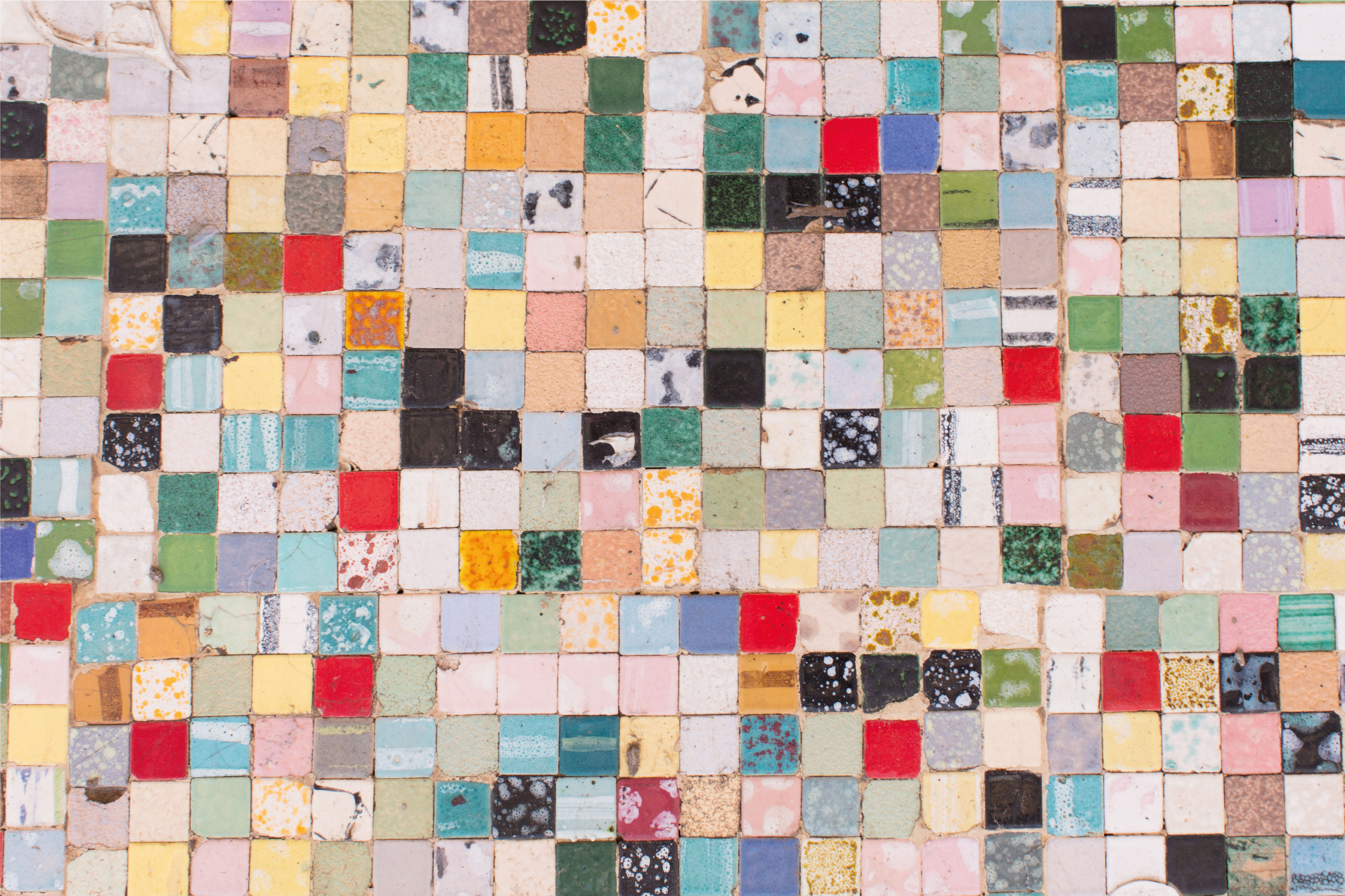 욕실용 비닐 카펫 오래된 화려한 타일 - TenStickers