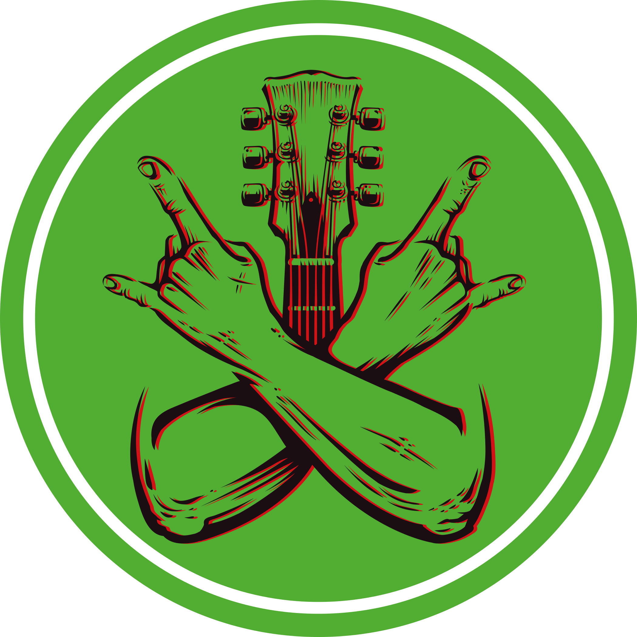 비닐 카펫 게시판 흔들리는 제스처 아트워크 - TenStickers