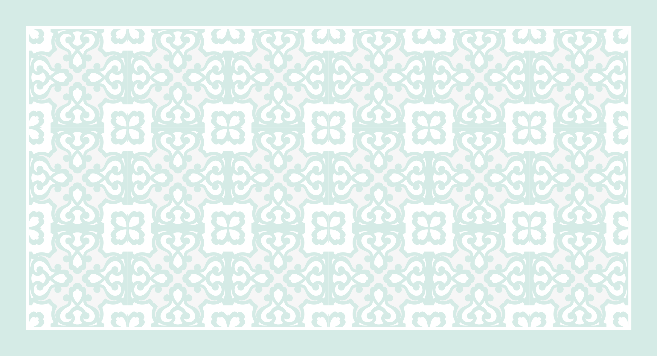 비닐 카펫 타일 효과 우아한 청록색 - TenStickers