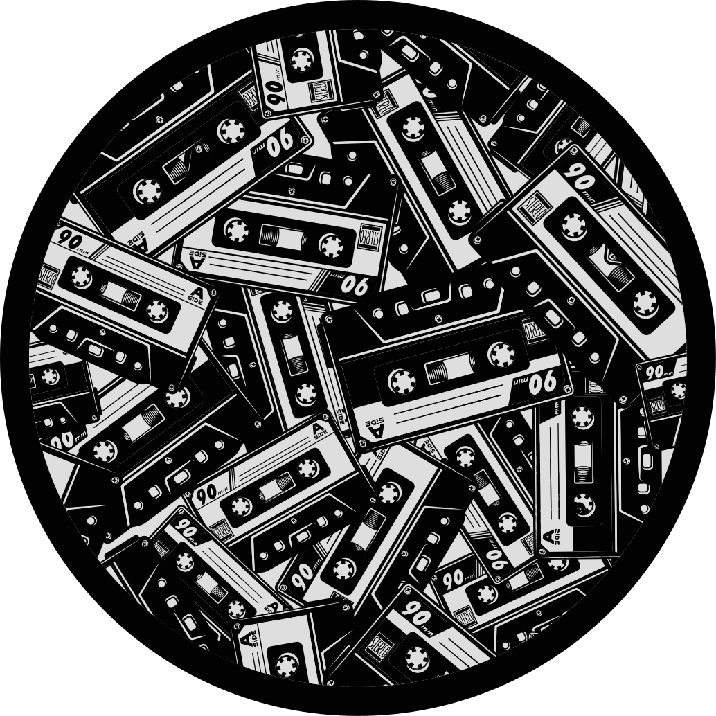 어린 이용 비닐 카펫 카세트 테이프 콘셉트 - TenStickers