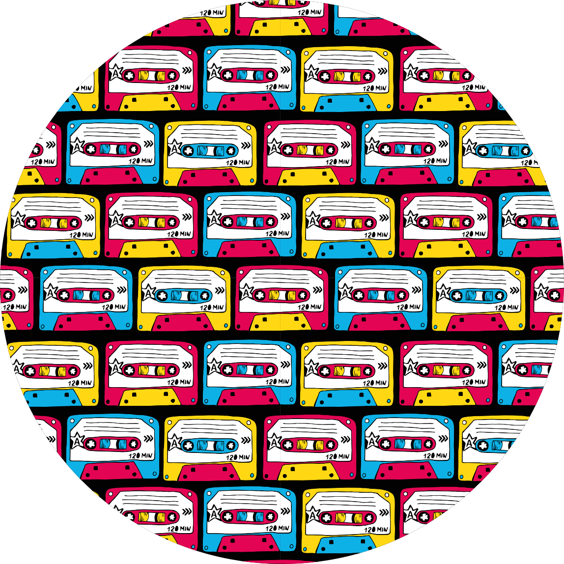 비닐 카펫 벤디미아 생동감 있는 카세트 테이프 - TenStickers