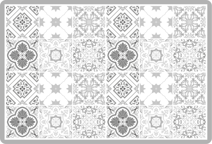 대리석 비닐 러그 우아한 타일 패턴 - TenStickers