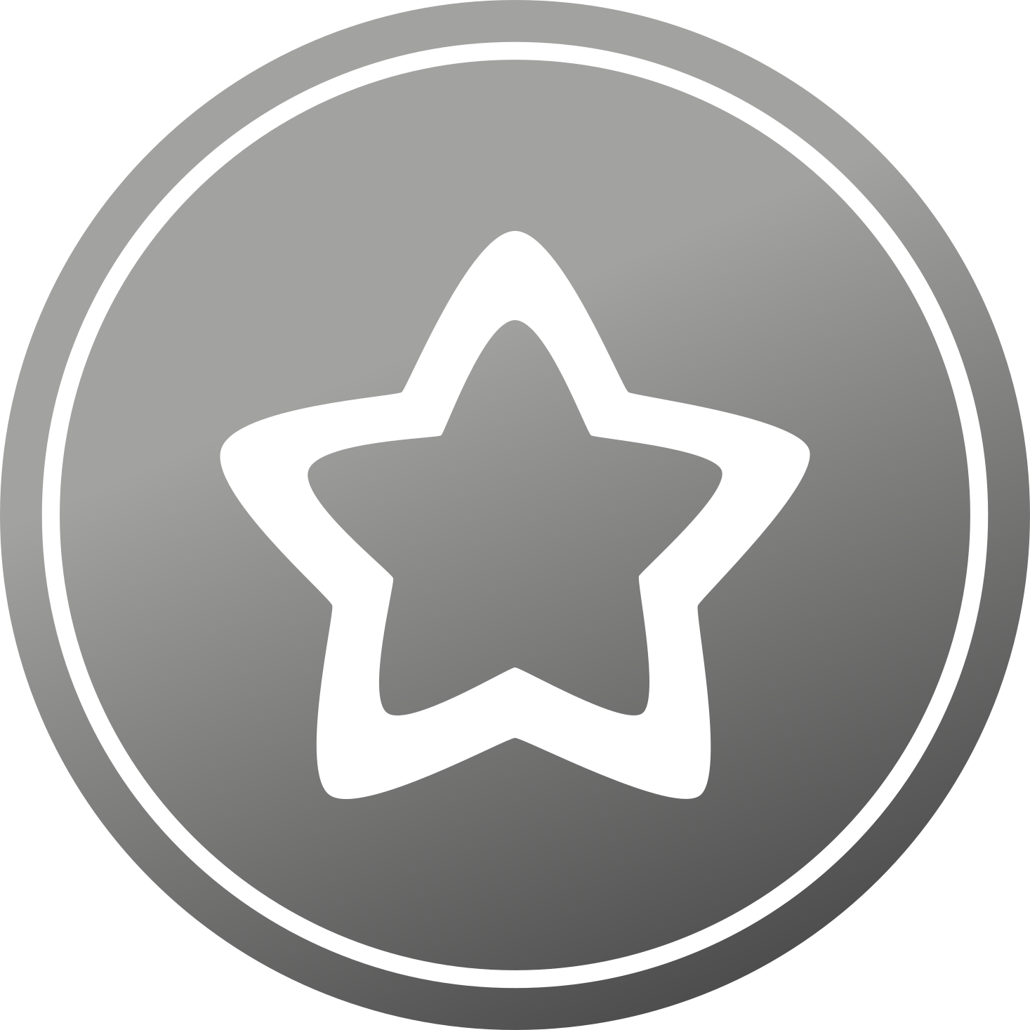 별이있는 비닐 카펫 세련된 회색 모티프 - TenStickers