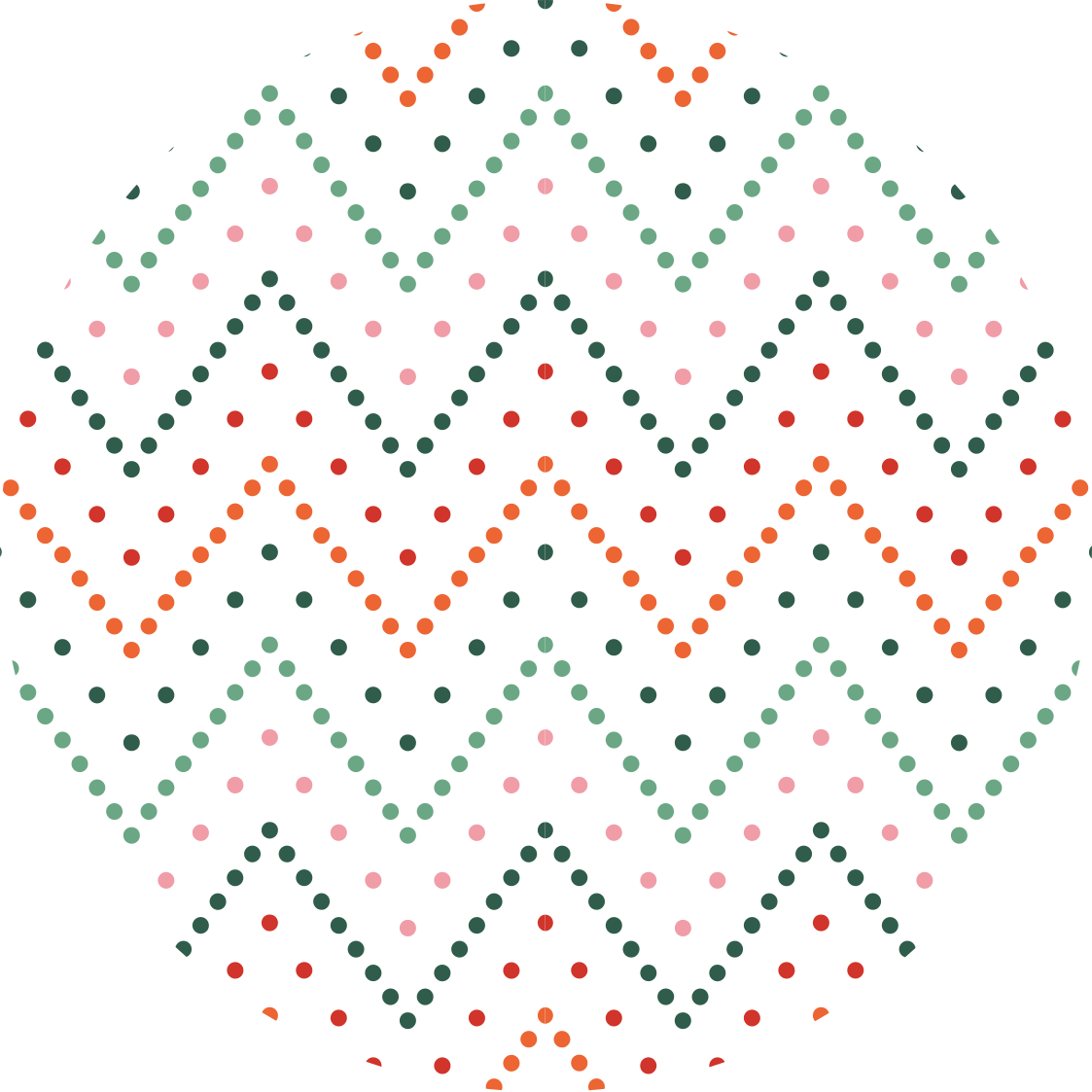 별이있는 비닐 카펫 지그재그 점무늬 - TenStickers