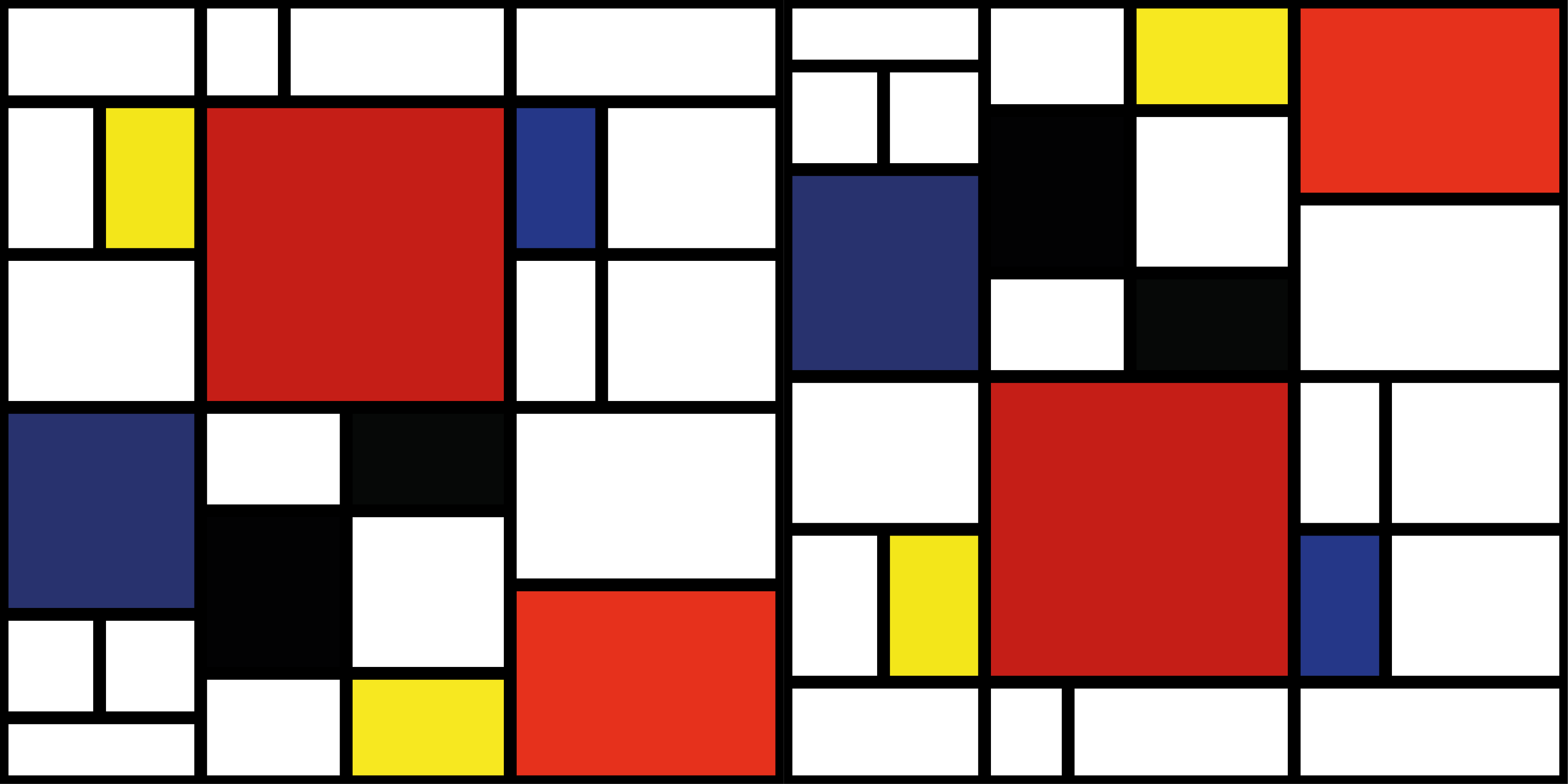 모던 효과 비닐 카펫 컬러 블록 패턴 - TenStickers