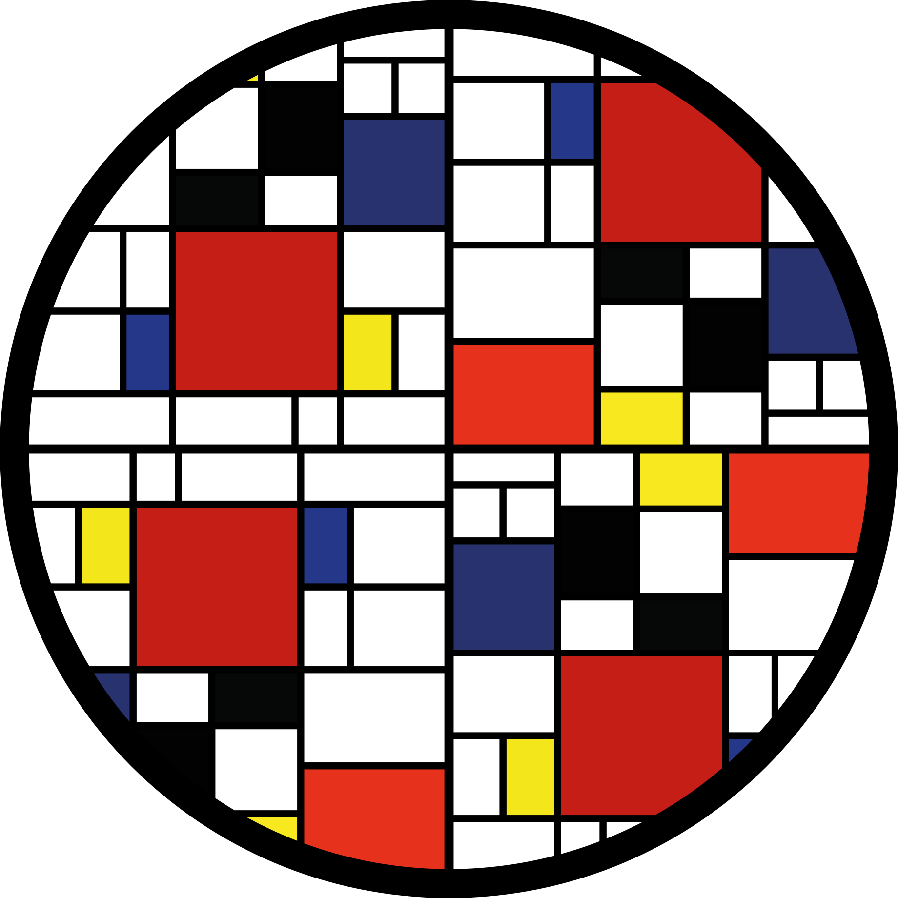 모던 효과 비닐 카펫 색상 블록 레이아웃 - TenStickers