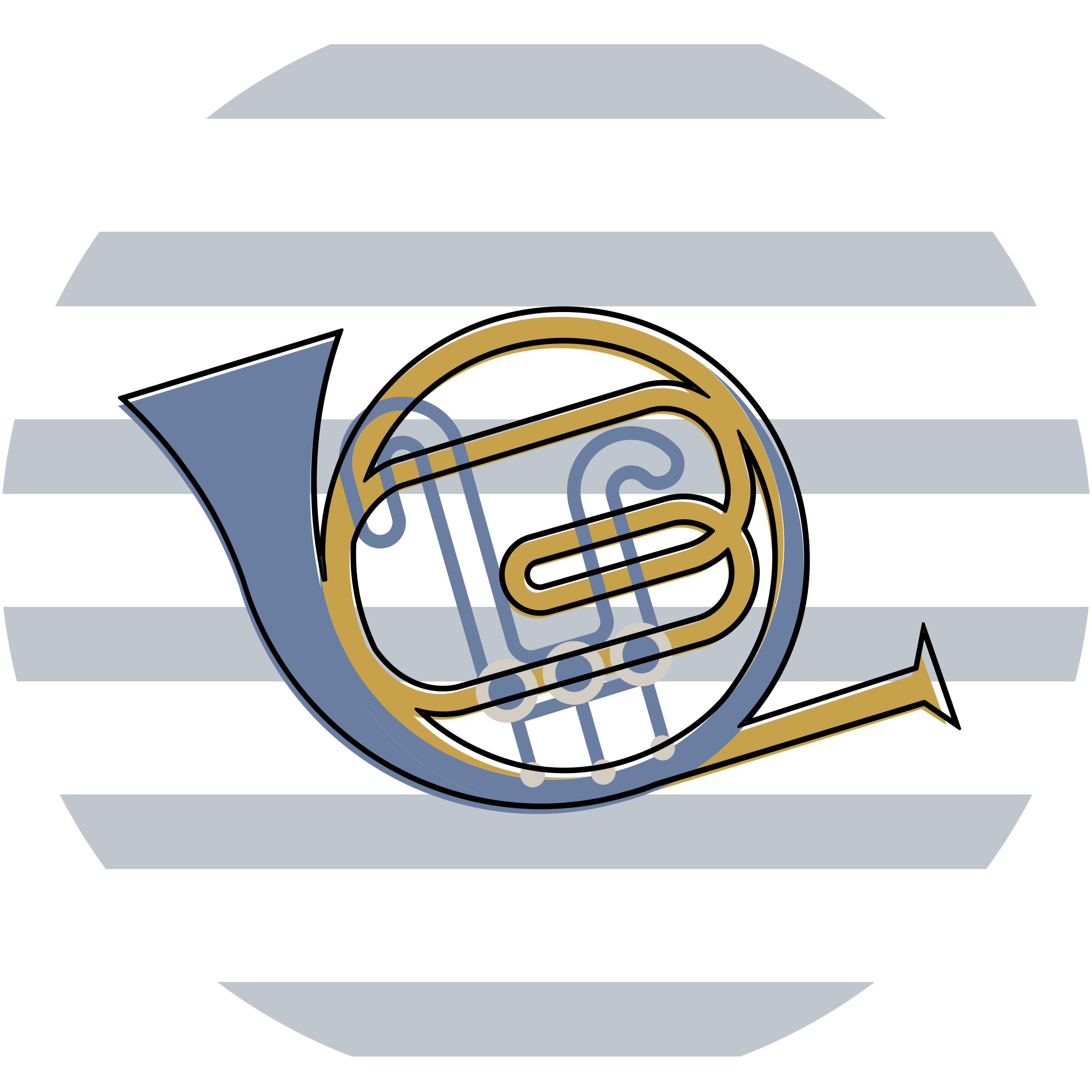 비닐 카펫 게시판 뮤지컬 혼 디자인 - TenStickers