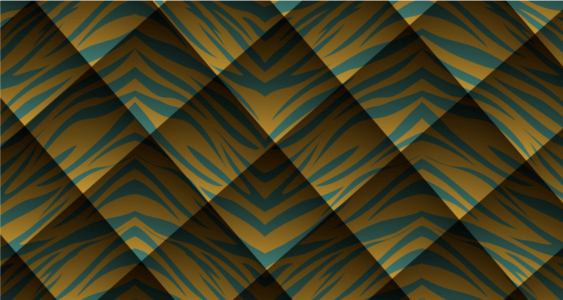 애니멀 프린트 비닐 카펫 호랑이 줄무늬 컨셉트 - TenStickers