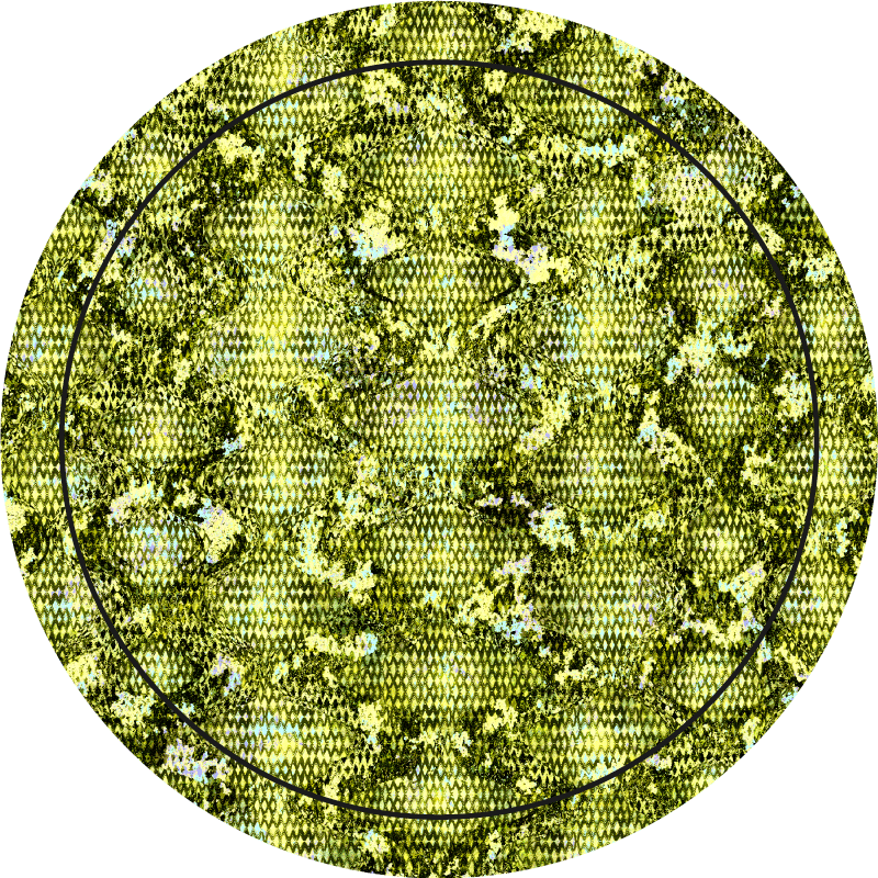 비닐 카펫 정리 무성한 녹색 패턴 - TenStickers