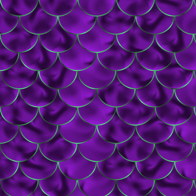 애니멀 프린트 비닐 카펫 인어 비늘 무늬 - TenStickers