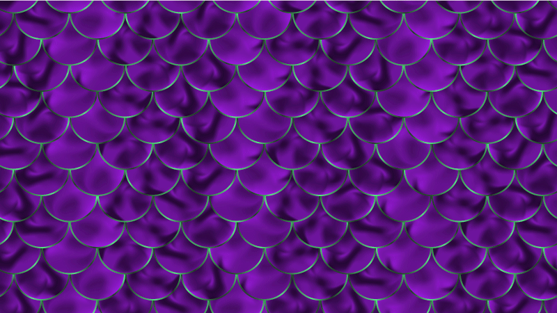 애니멀 프린트 비닐 카펫 보라색 패턴과 스케일 - TenStickers