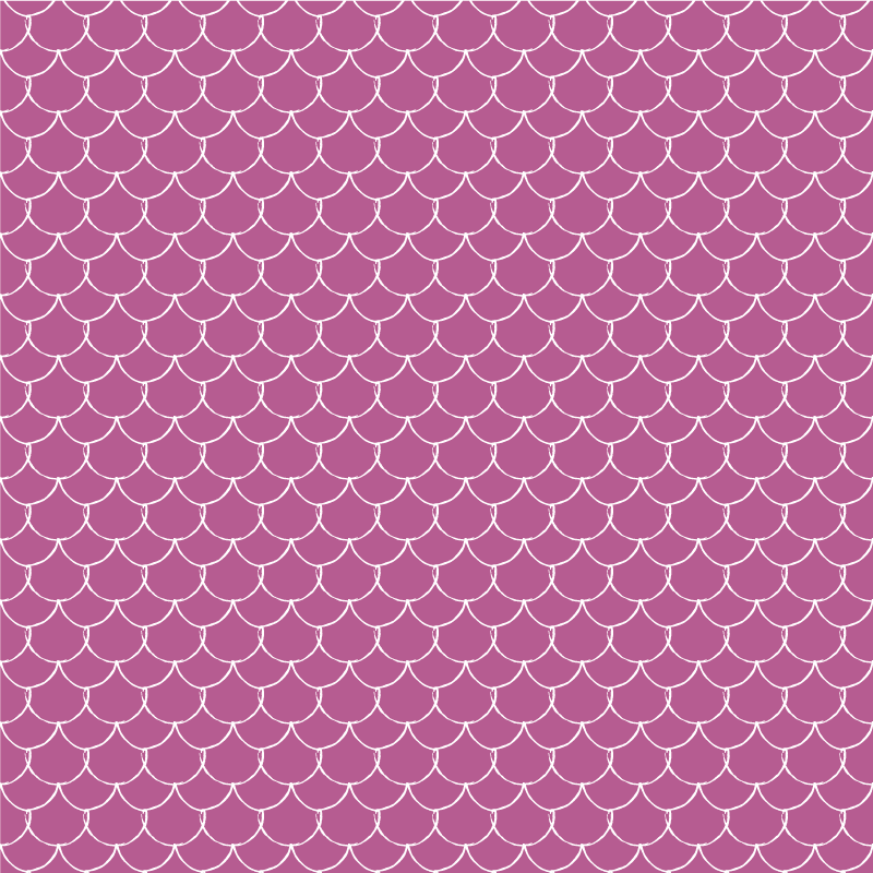 애니멀 프린트 비닐 카펫 핑크 인어 비늘 - TenStickers