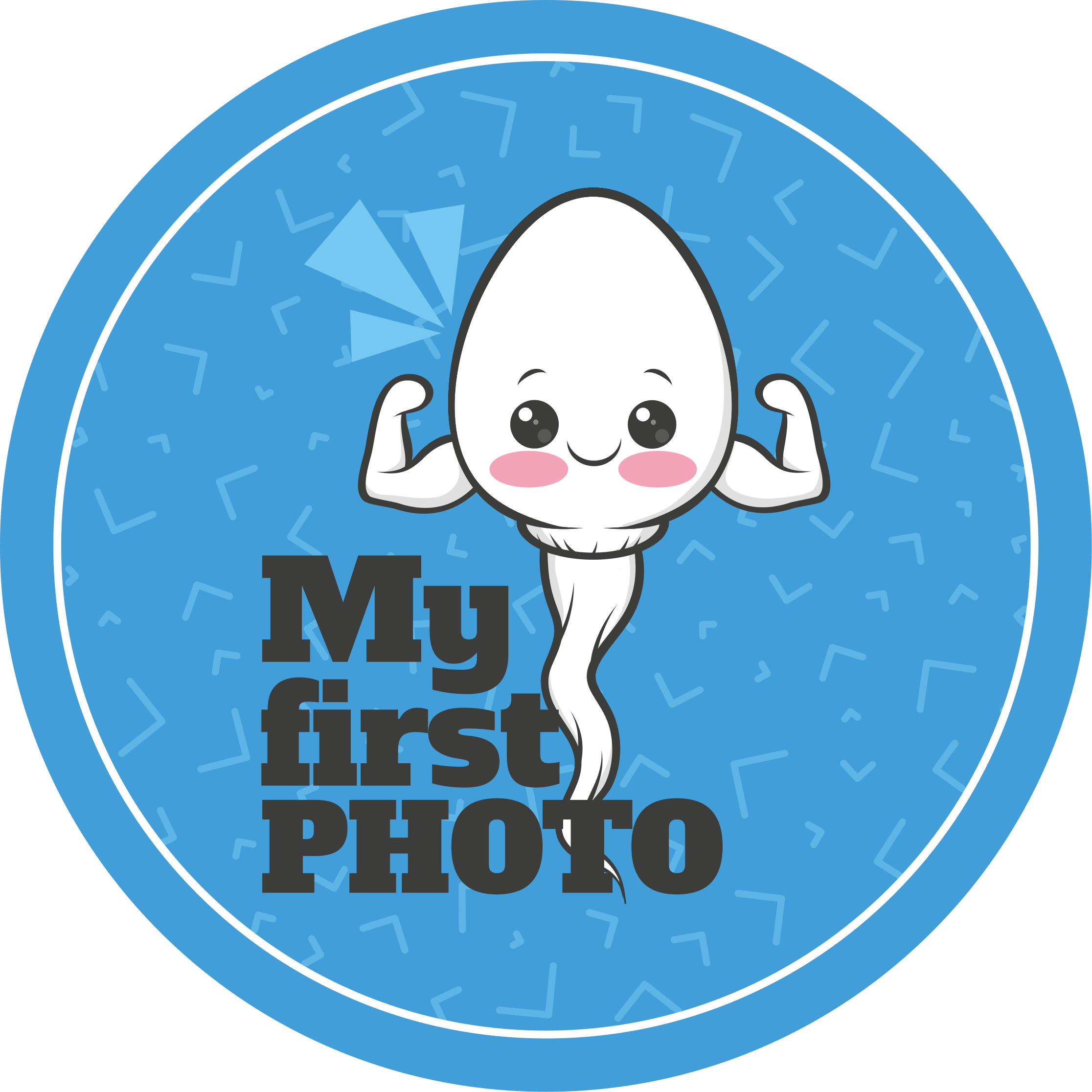 문구와 함께 비닐 양탄자 내 첫 번째 사진 - TenStickers