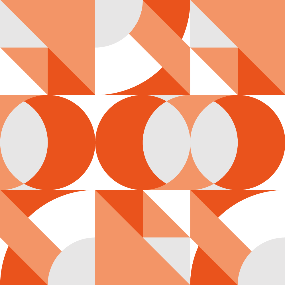 기하학적 효과 비닐 카펫 레트로 기하학적 요소 - TenStickers