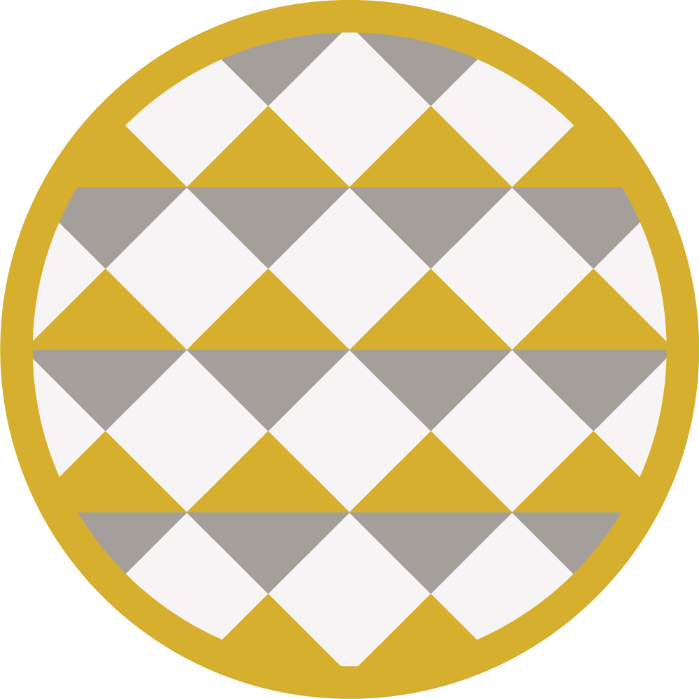 기하학적 효과 비닐 카펫 다이아몬드 패턴 원 - TenStickers