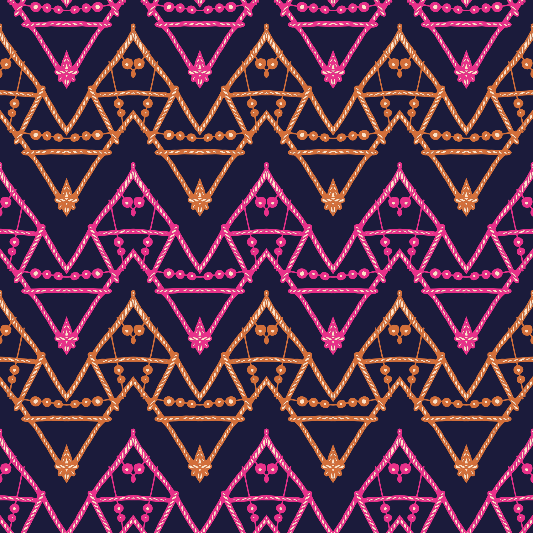 에트니아 비닐 카펫 다채로운 부족 패턴 - TenStickers