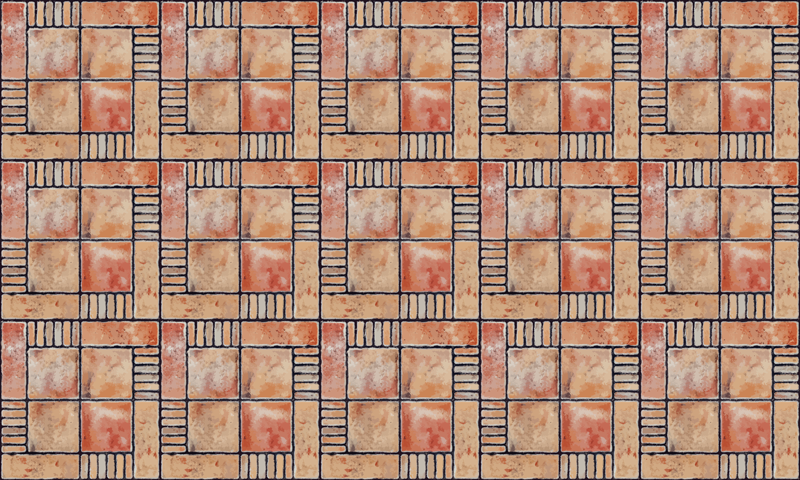 비닐 카펫 타일 효과 교차 격자 무늬 - TenStickers