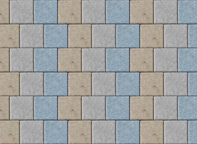 컬러 사각형 벽돌 패턴 타일 카펫 - TenStickers