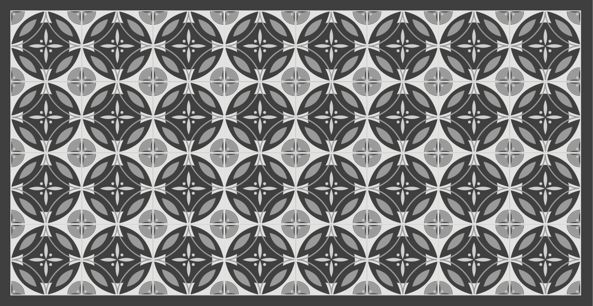 대리석 비닐 러그 세련된 단색 모티프 - TenStickers