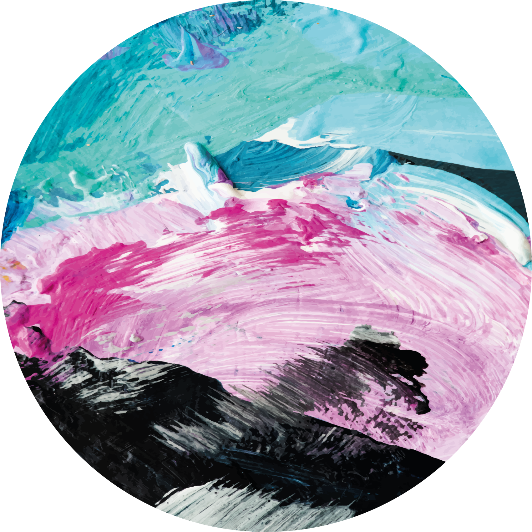 비닐 카펫 기타 텍스처 생동감 넘치는 추상적인 회전 - TenStickers