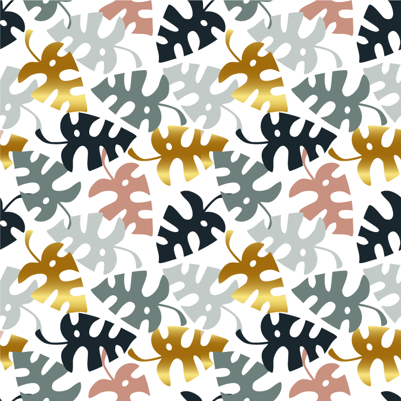 비닐 카펫 자연 나뭇잎 엠블럼 - TenStickers