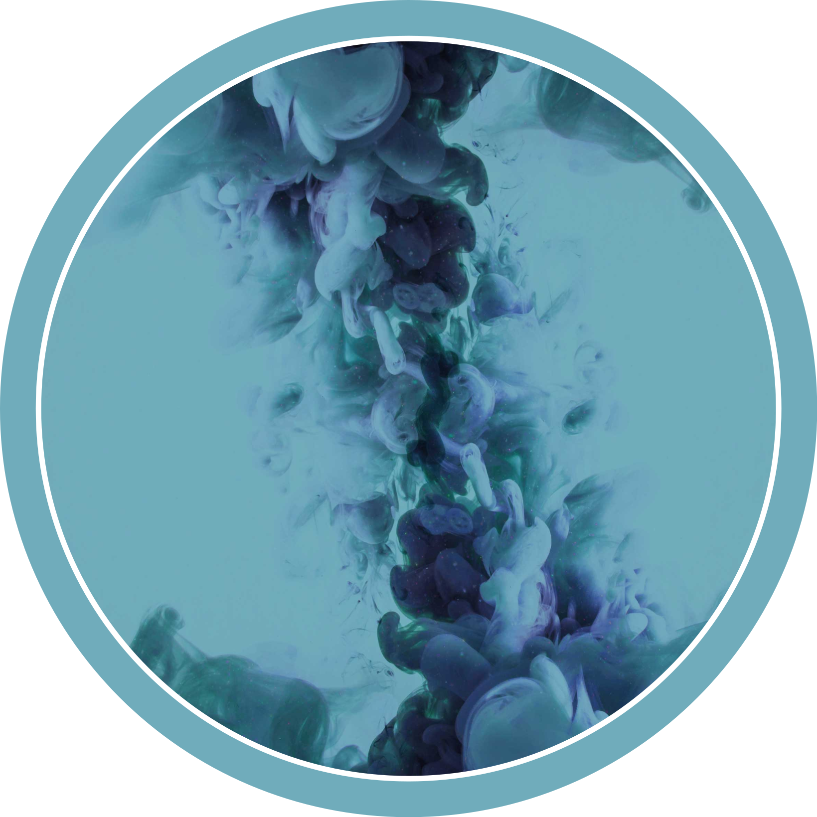 욕실용 비닐 카펫 유동적인 청록색 파도 - TenStickers