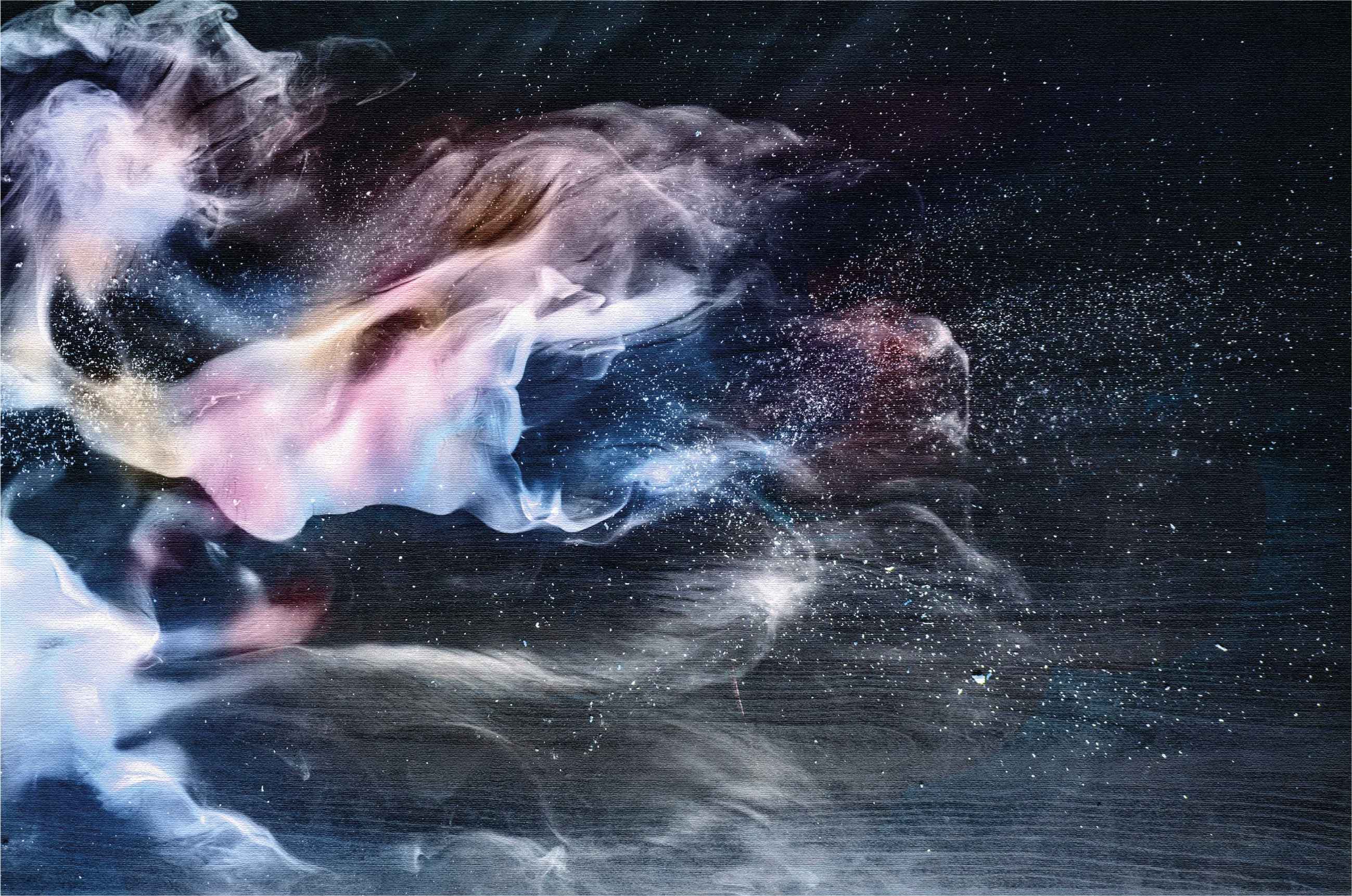 열대 효과 비닐 카펫 우주 연기 소용돌이 - TenStickers