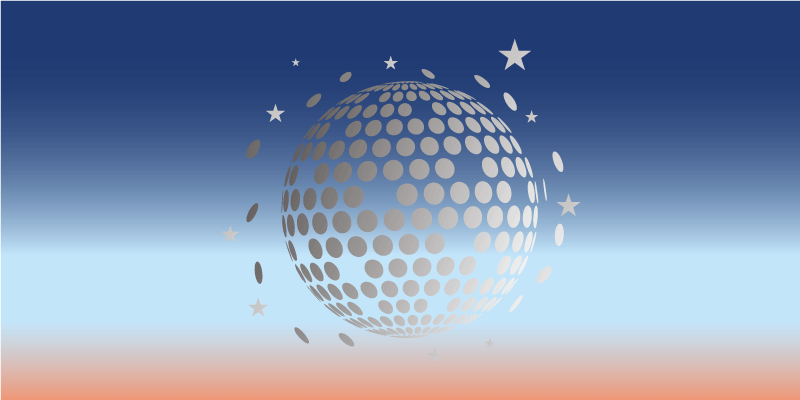 별이있는 비닐 카펫 천체 구 디자인 - TenStickers